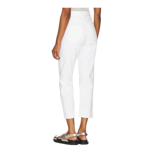 AGOLDE '90s Mid-Rise Straight-Leg Loose Crop Jeans in off white NWT - Picture 2 of 11